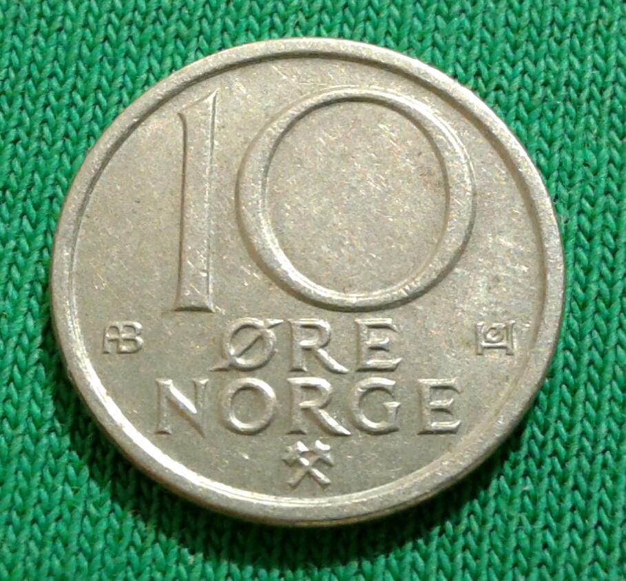 Норвегия 10 эре 1978 г. (266) 1