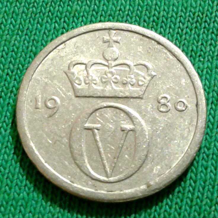 Норвегия 10 эре 1980 г. (267)