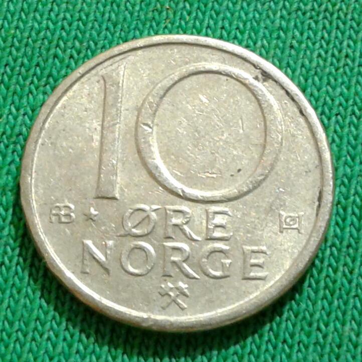 Норвегия 10 эре 1980 г. (267) 1