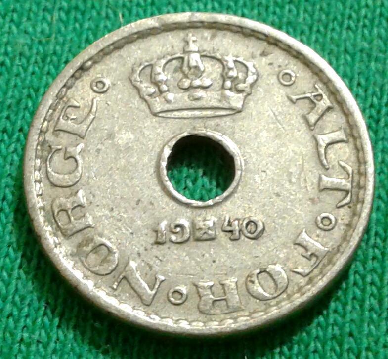 Норвегия 10 эре 1940 г. (611)