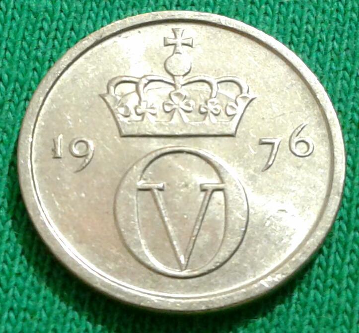 Норвегия 10 эре 1976 г. (615)