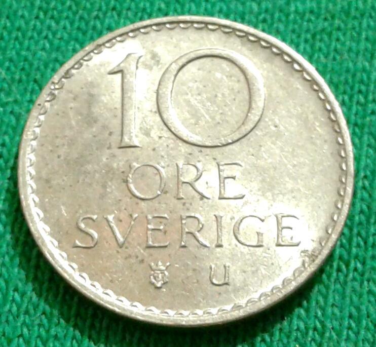 Норвегия 10 эре 1973 г. (618) 1
