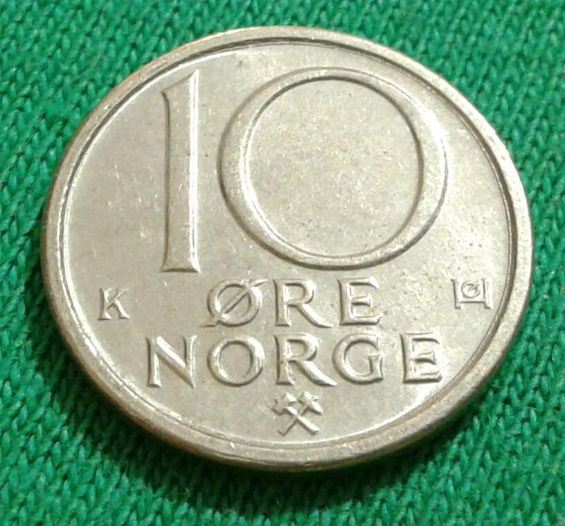 Норвегия 10 эре 1983 г.
