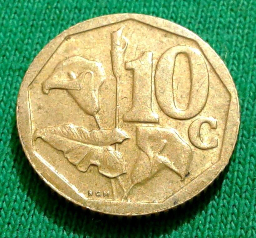 ЮАР 10 центов 2003 г. (636)