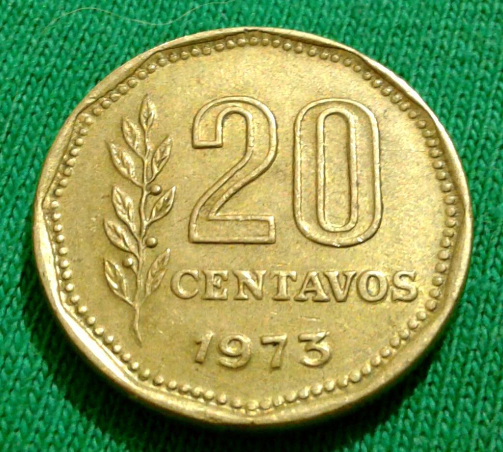Аргентина 20 сентаво 1973 г. (638)