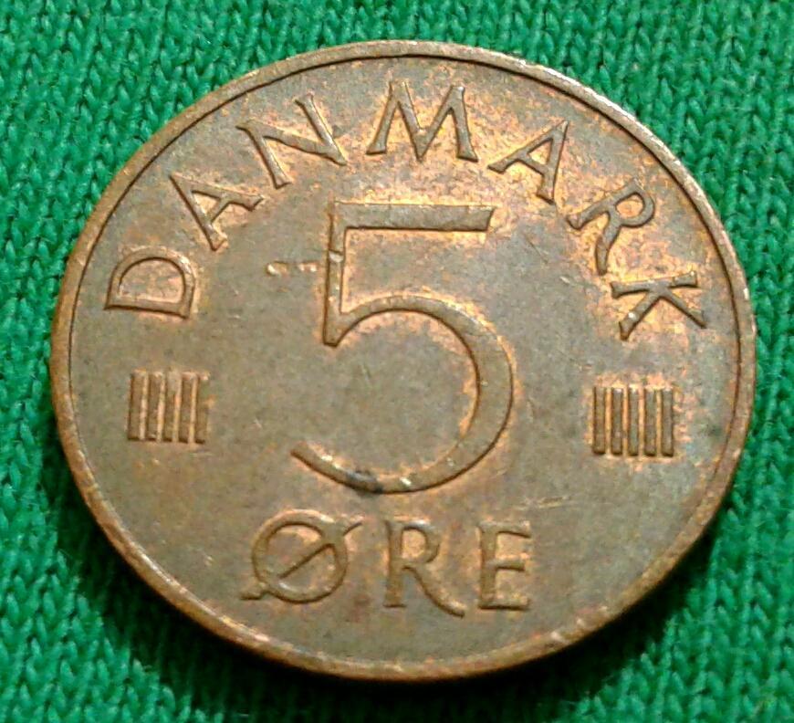 Дания 5 эре 1984 г. 1