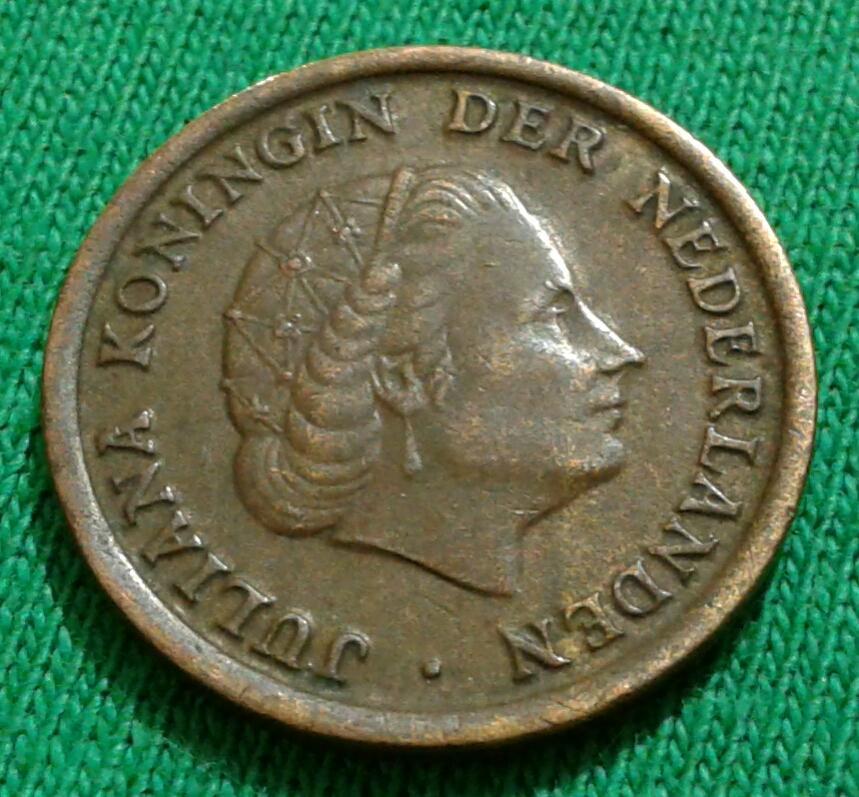 Нидерланды 1 цент 1951 г. 1