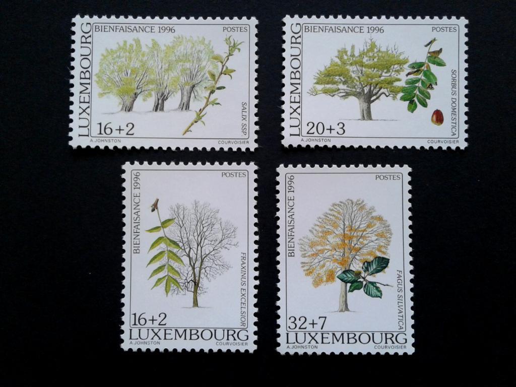 Люксембург 1996 г. Деревья, флора **