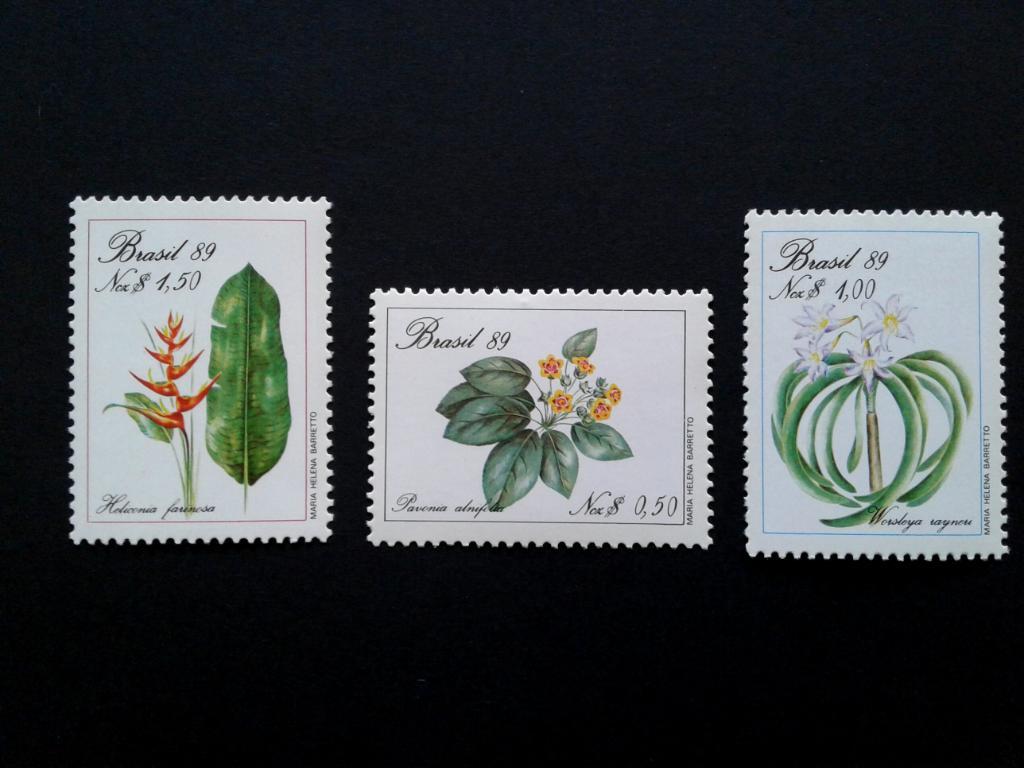 Бразилия 1989 г. Растения, цветы **