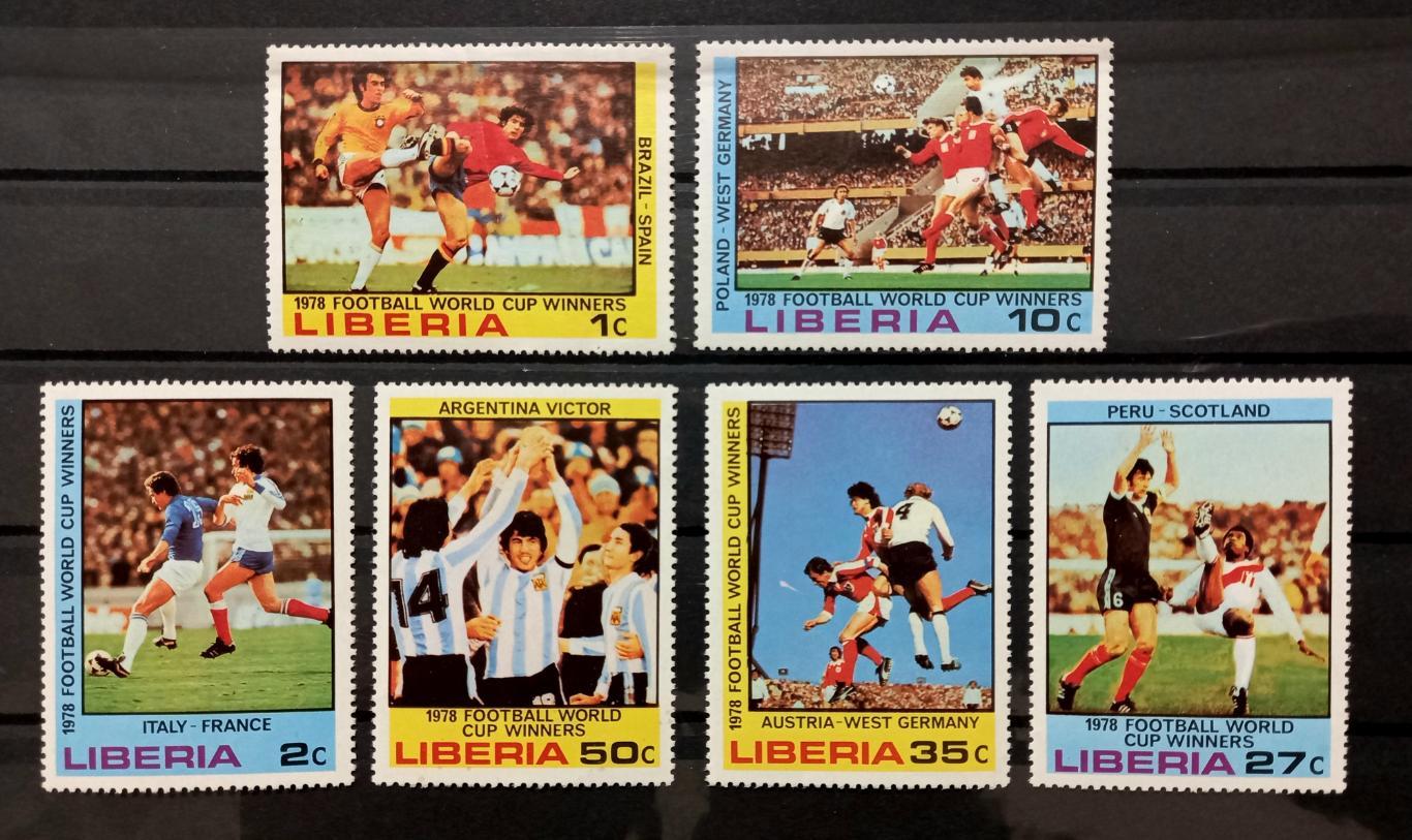 Либерия 1978 г. Чемпионат Мира по футболу. Спорт, футбол **