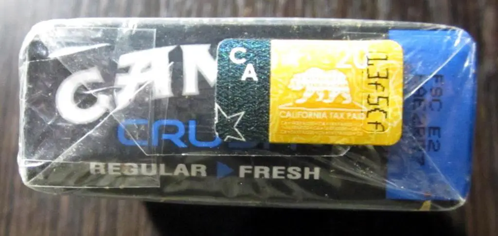Пачка от сигарет Camel crush (стандарт). США 2