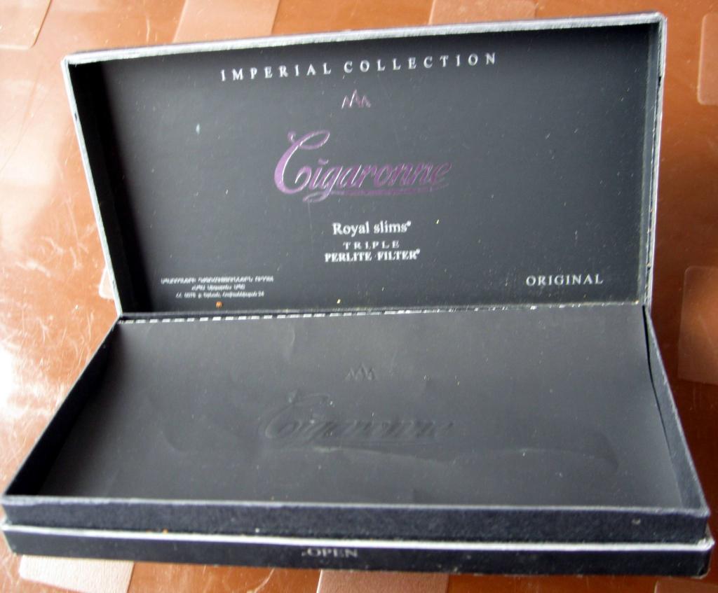 Пачка (коробка) от сигарет Gigaronne (тонкие, 120 мм). Армения