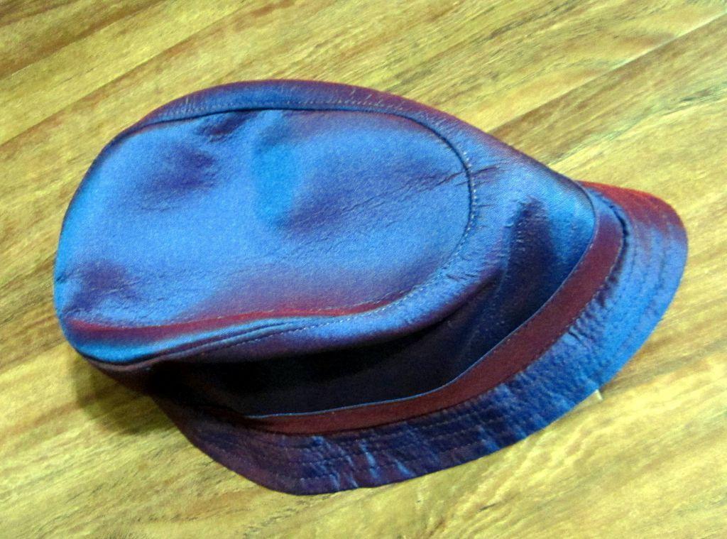 Шляпка (шляпа). Цвет синий неон. Новая 1