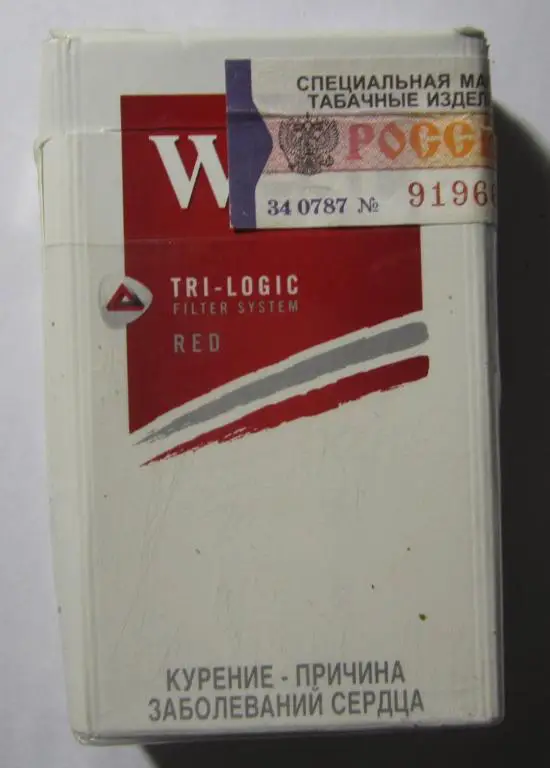 Пачка от сигарет West tri-logic red (стандарт) 1