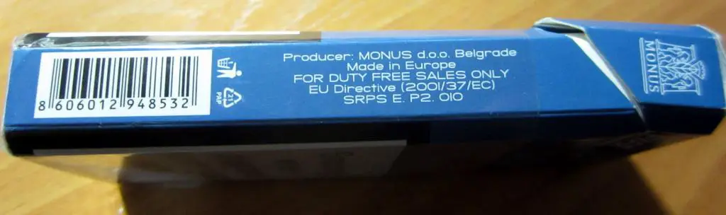 Пачка от сигарет Fast (тонкие,100, узк.). Белград, Сербия 3