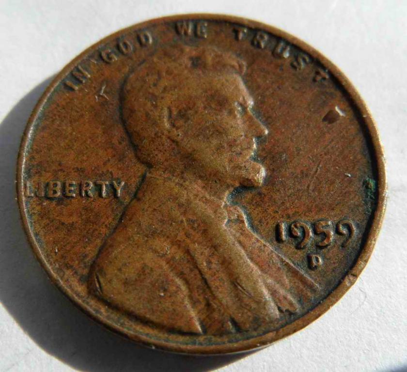 1 цент. 1959 г. (D)США