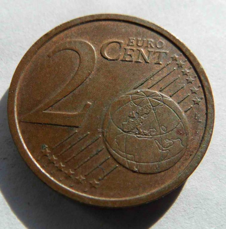 2 евро цента. 2002 г.Германия (ФРГ)