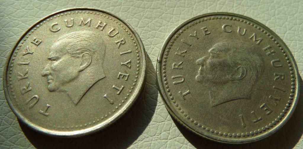 1000 лир. 1990 и 1993 г.г. Турция 1
