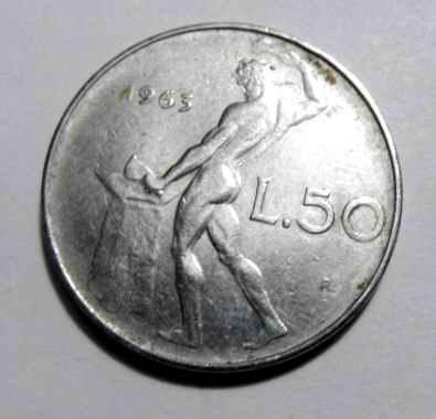 50 лир 1963 г. Италия