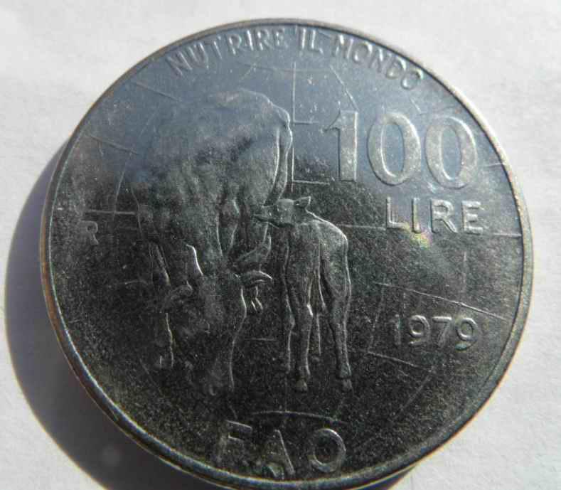 100 лир 1979 г. Италия