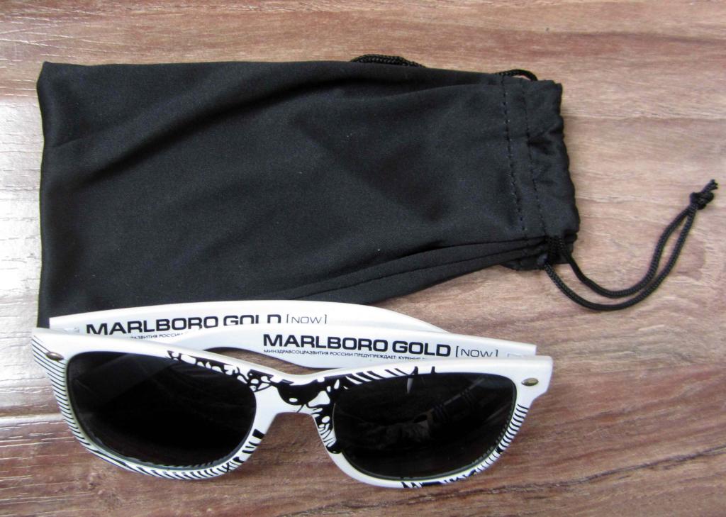 Новые солнцезащитные очки от Marlboro, в матерчатом чехле. Пластик 5