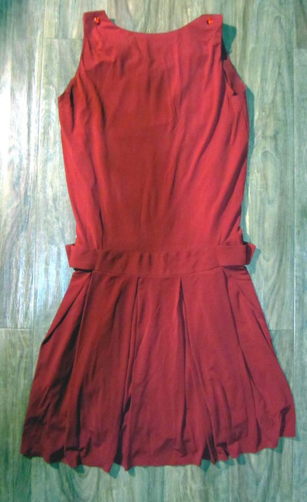 Платье на бретельках, с подкладкой, стрейч (б/у) 1