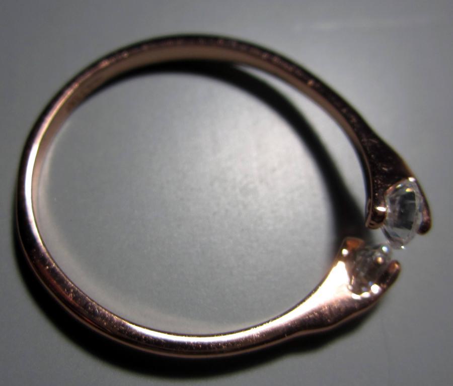 Кольцо. 18 каратное золотое покрытие (750 проба) 3