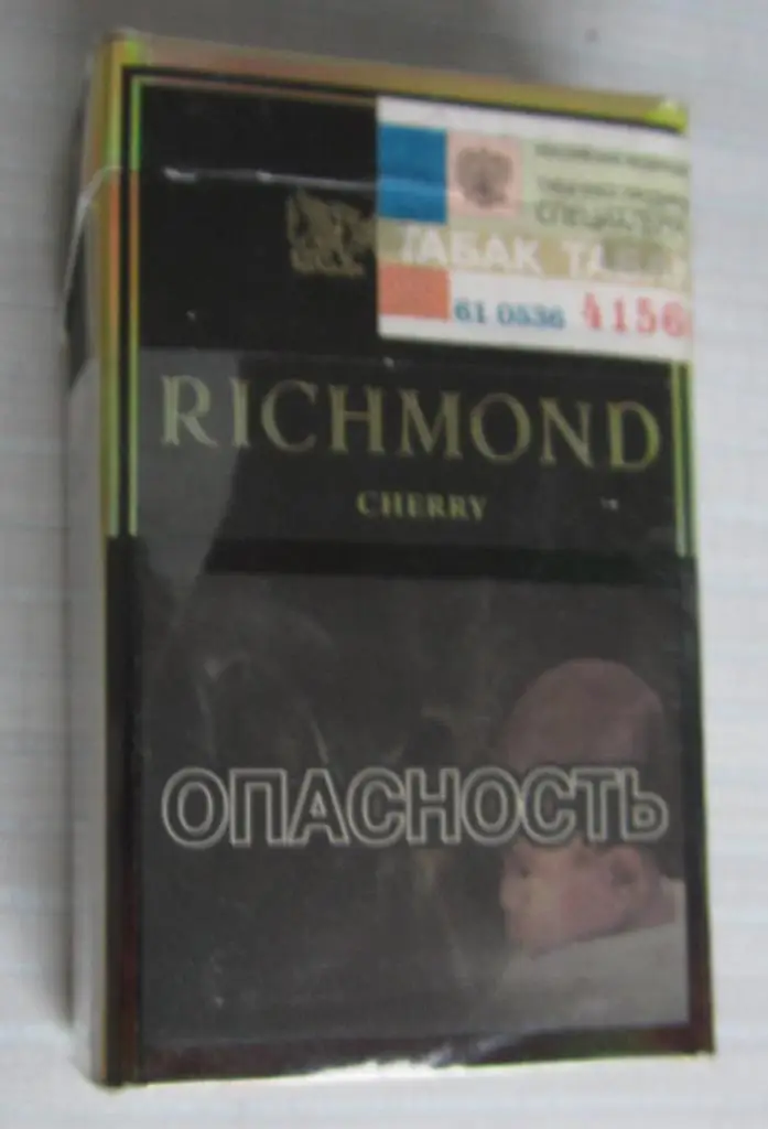 Пачка от сигарет Richmond cherry (стандарт) 1