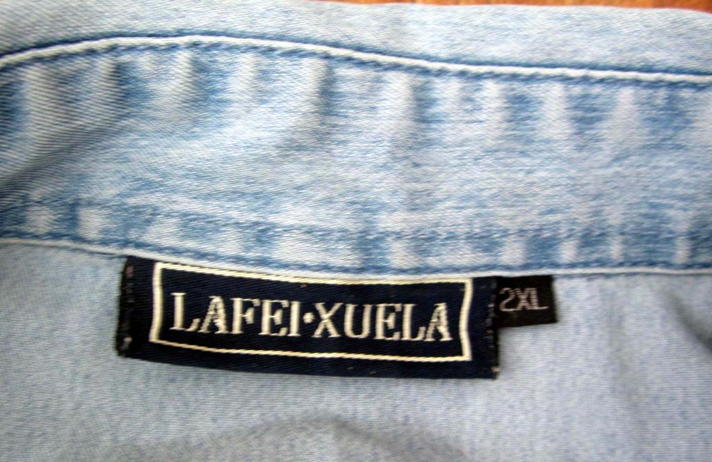 Женская джинсовая рубашка. 2XL. Б/у 2