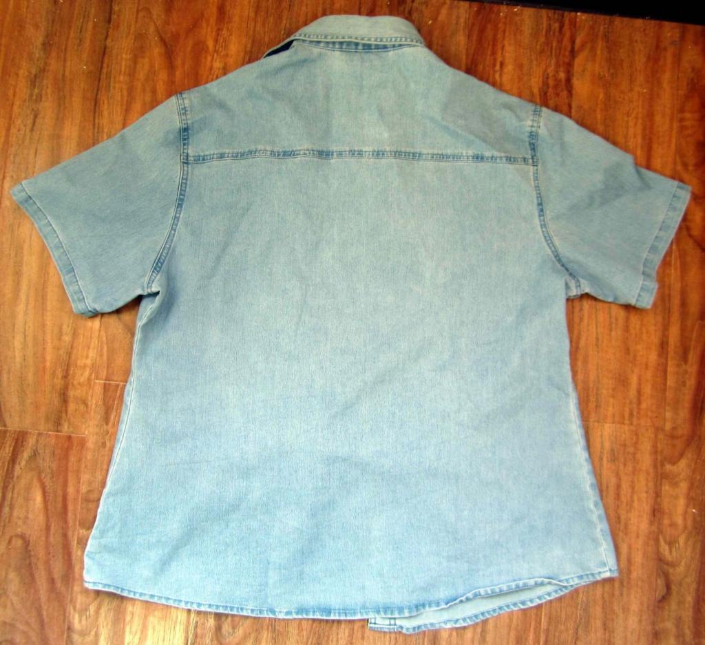 Женская джинсовая рубашка. 2XL. Б/у 3