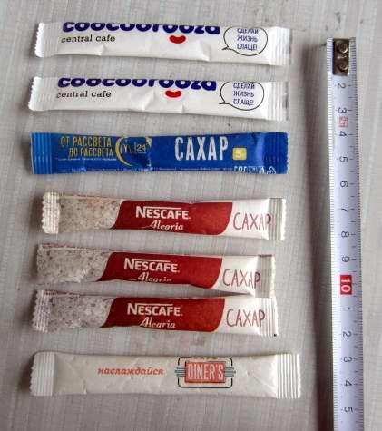 Пакетик с сахаром. Кафе Кукуруза, Макдональдс и другие