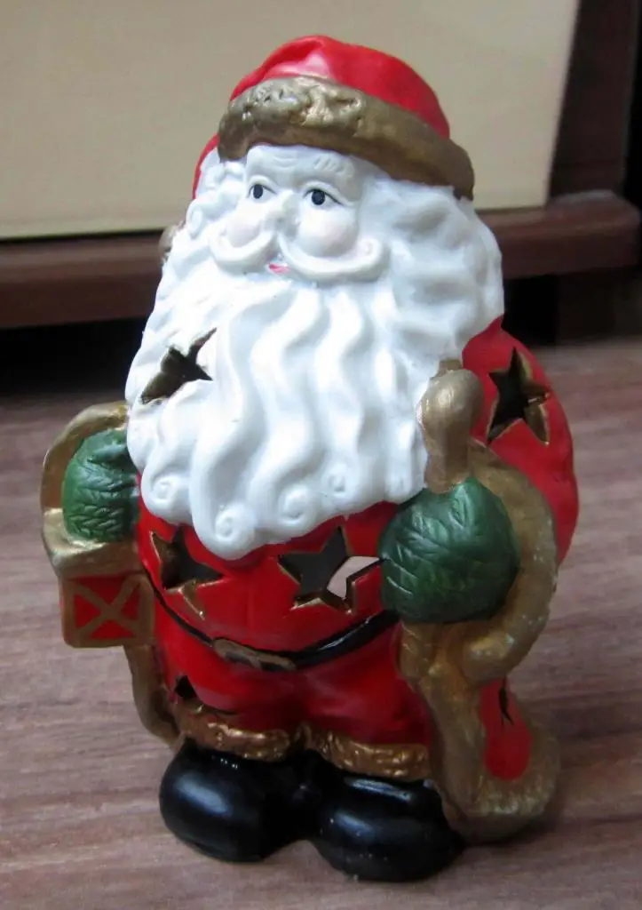 Дед Мороз. Керамика. Для подсветки изнутри. Polystar Europe collection 1