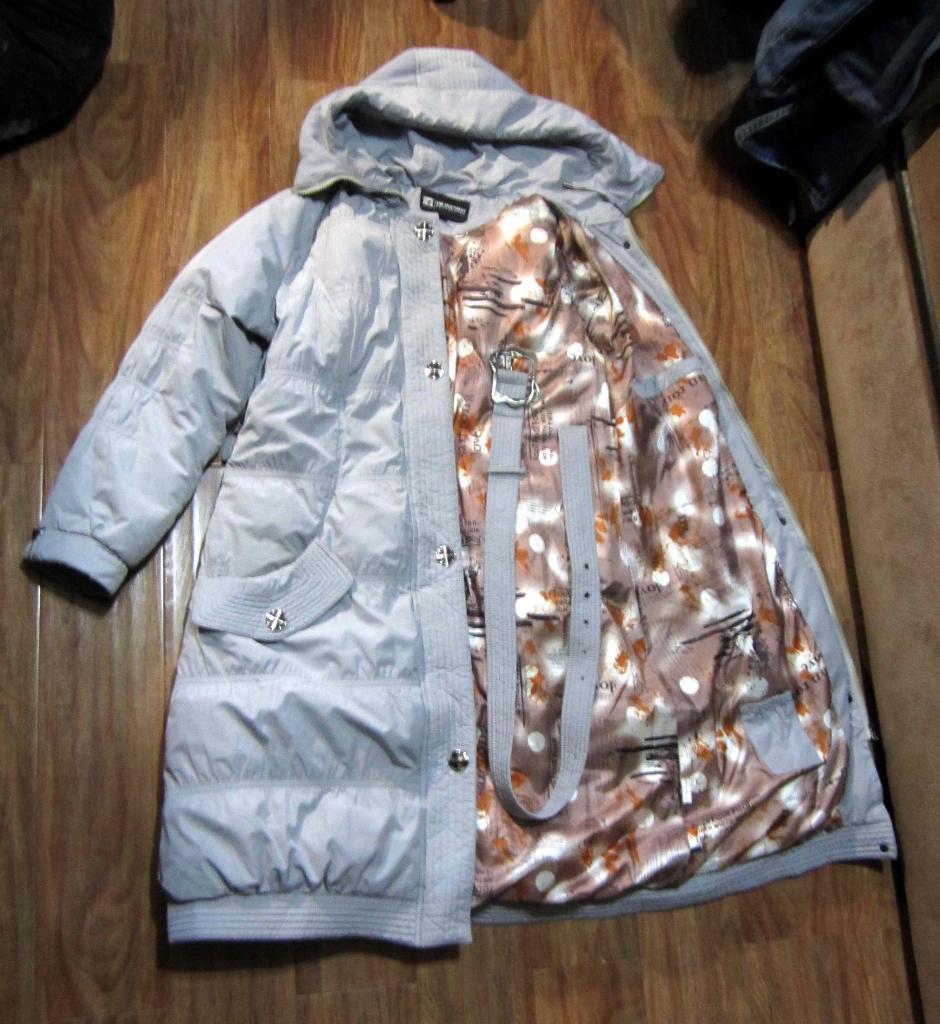 Пуховик (удлиненная куртка) с утеплителем. XXL 2