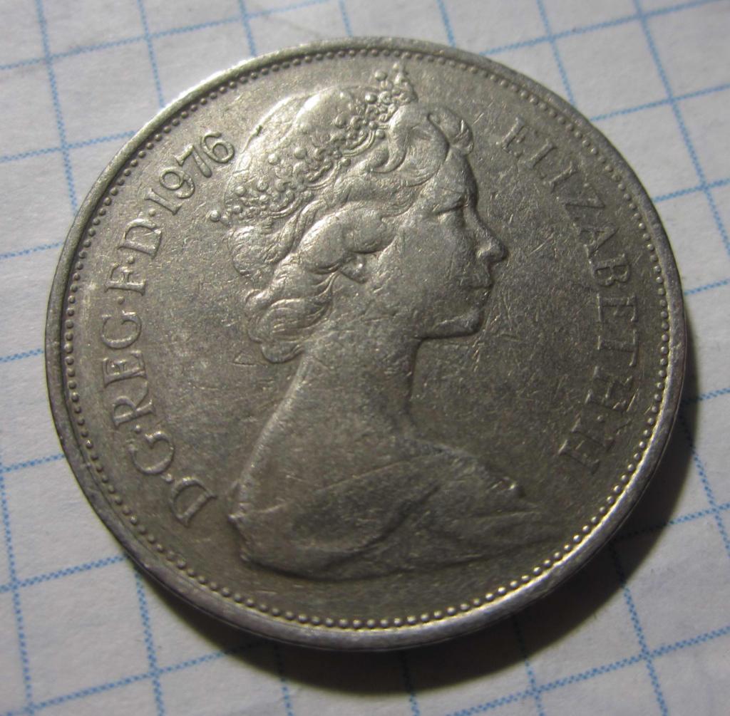 10 новых пенни 1976 г. Великобритания