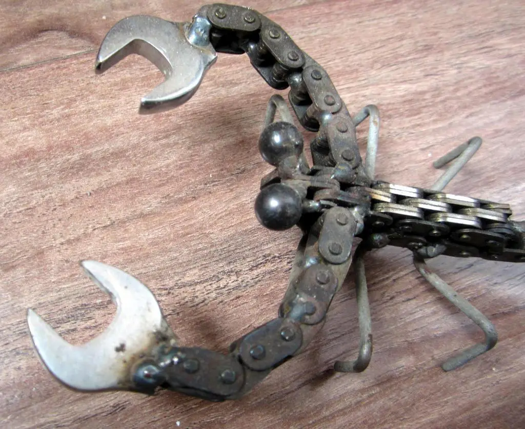 Интерьерная фигурка Скорпион. Металл 2