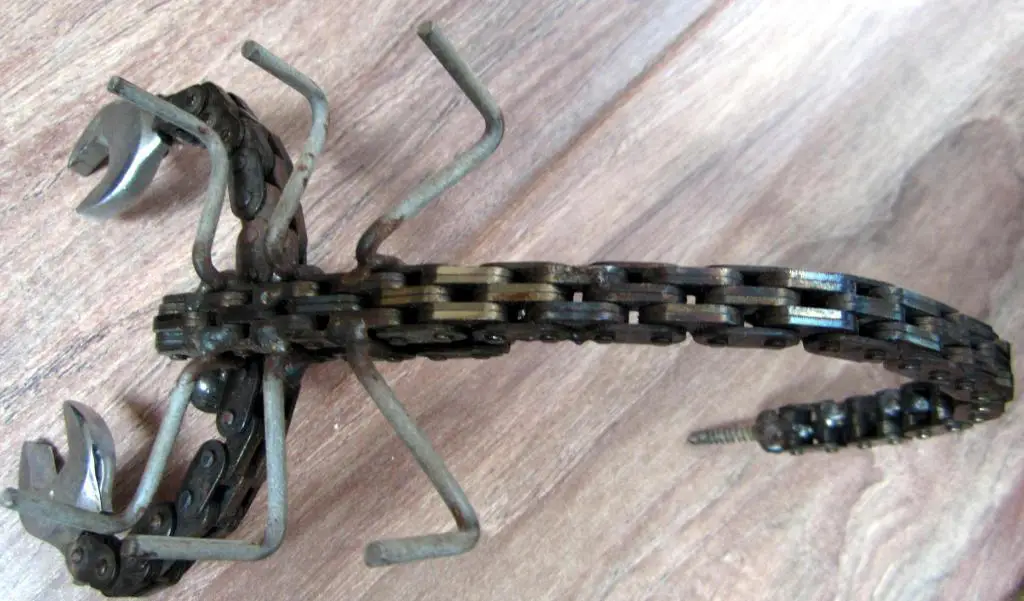 Интерьерная фигурка Скорпион. Металл 4