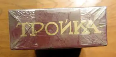 Пачка от сигарет Тройка (стандарт). Дукат 4