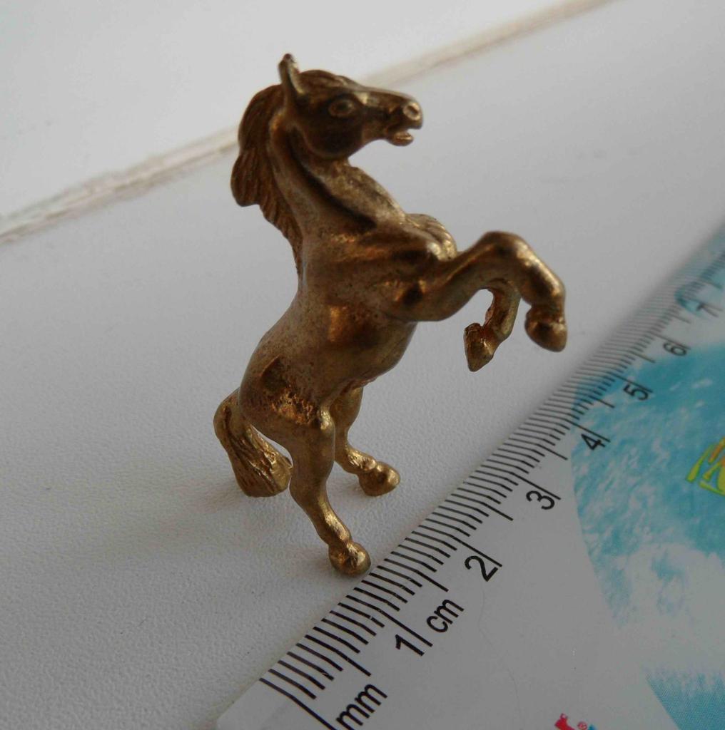 Латунная мини фигурка Конь (лошадь). 14 гр 1