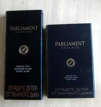 Плоский коробок спичек Parliament (новые) 1