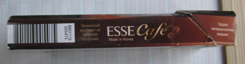 Пачка от сигарет ESSE (тонкие, 100, узкие). Корея, экспорт 3