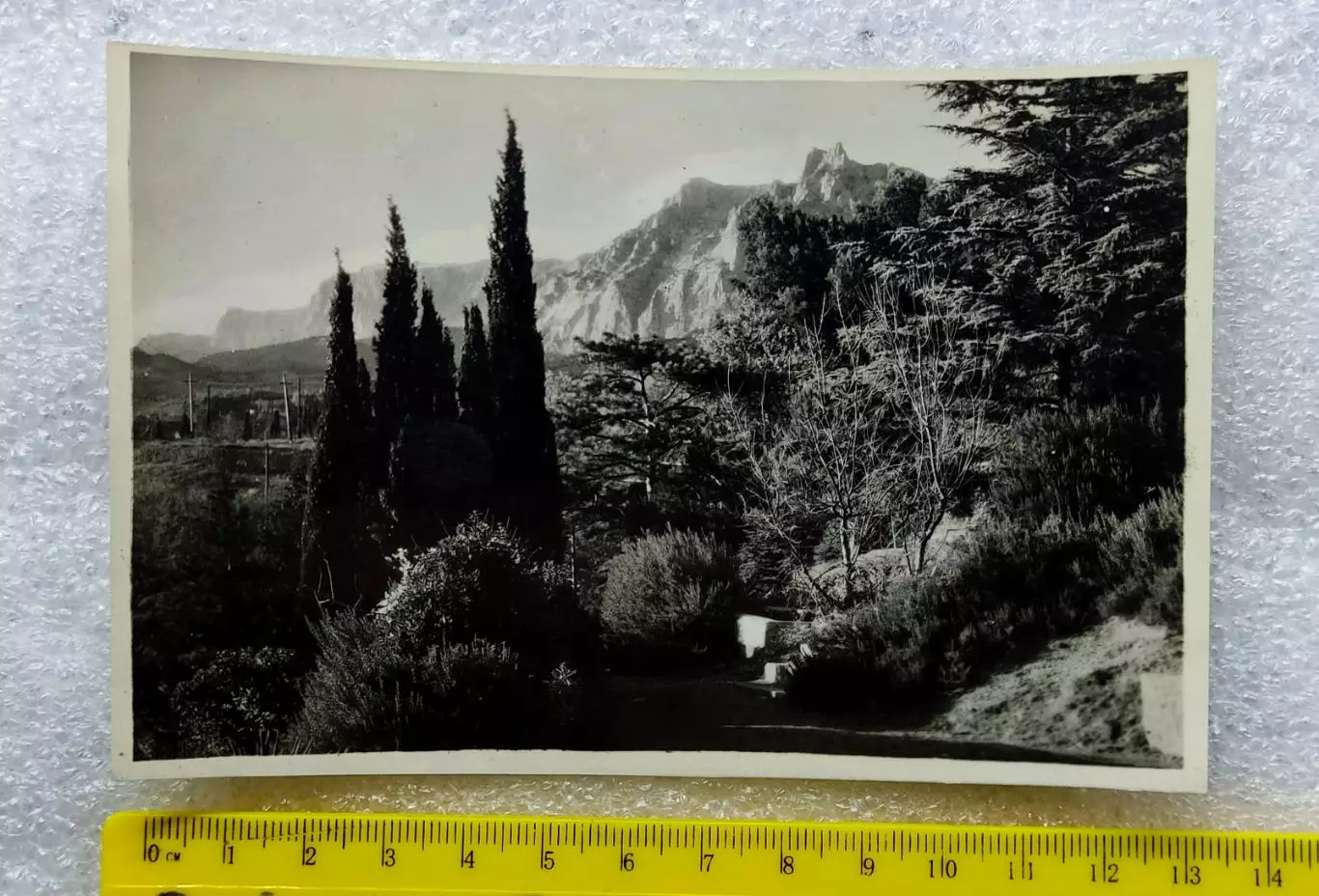 КРЫМ. ЯЛТА. МИСХОР. ВИД НА Ай-Петри 1951. РЕДКАЯ