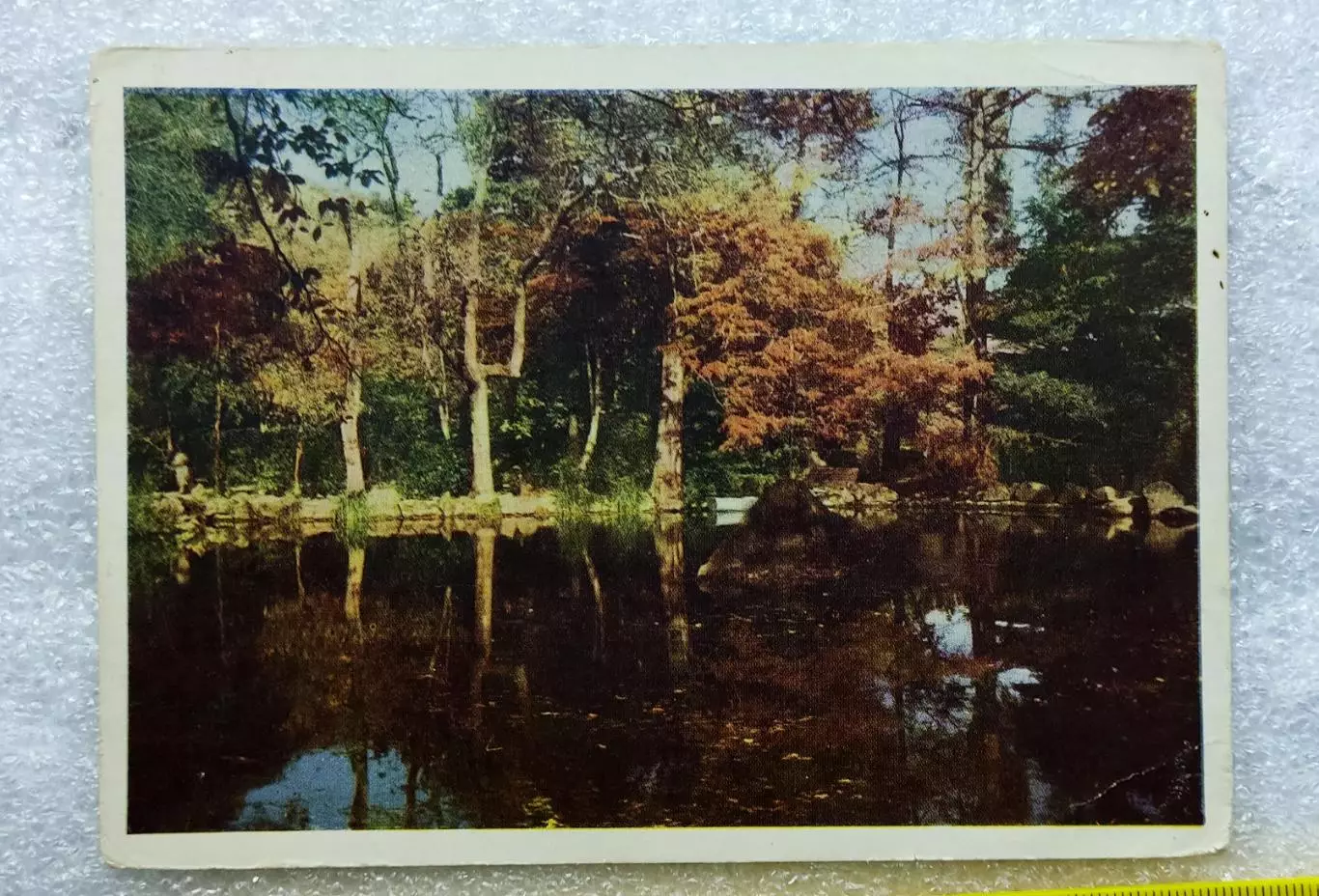 КРЫМ. АЛУПКА ЗЕРКАЛЬНЫЙ ПРУД ВОРОНЦОВСКИЙ ДВОРЕЦ 1959. РЕДКАЯ