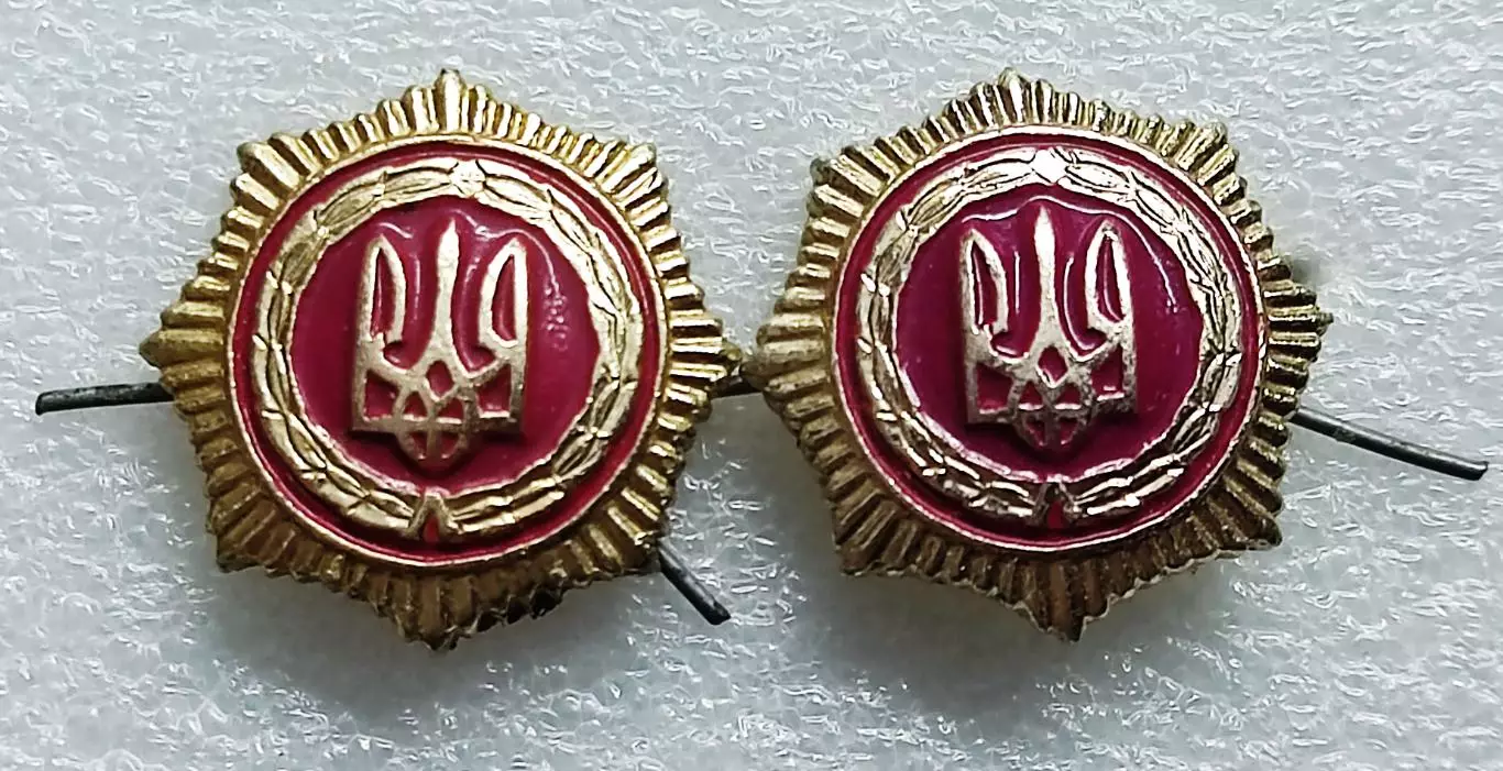 МВД УКРАИНА. ПЕТЛИЧНЫЕ ЗНАКИ СОТРУДНИКА ВНУТРЕННИХ ДЕЛ. НАЦ. ГВАРДИЯ. ПАРА