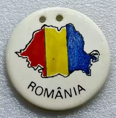 РУМЫНИЯ СОЦИАЛИСТИЧЕСКАЯ РЕСПУБЛИКА. ФЛАГ. ФАРФОР