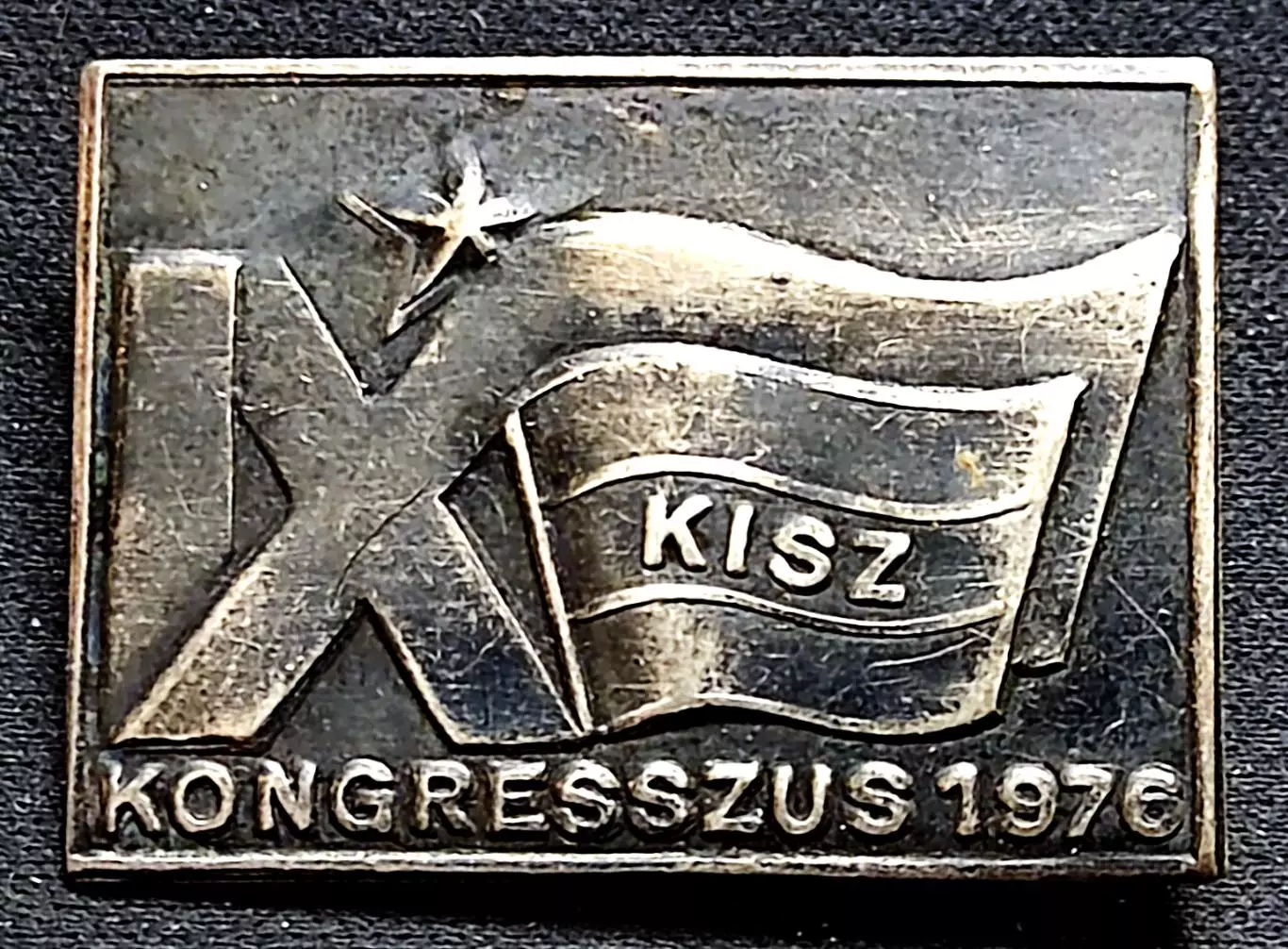 КОМСОМОЛ Венгрия Знак делегата IX съезда комсомола. тяжелый