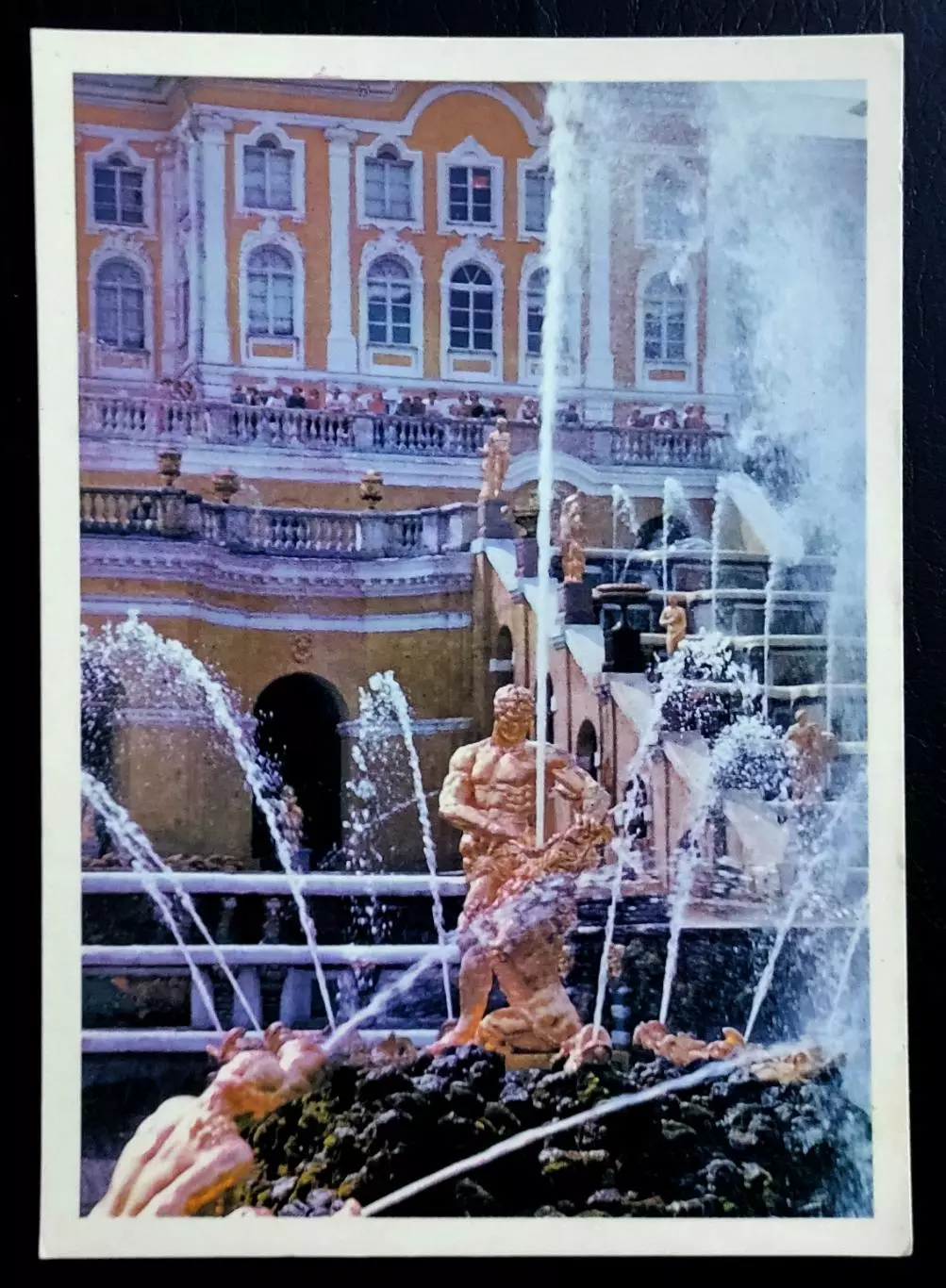 Открытка Ленинград. Петродворец. Фонтан Самсон. 1978 фото В. Алексеева