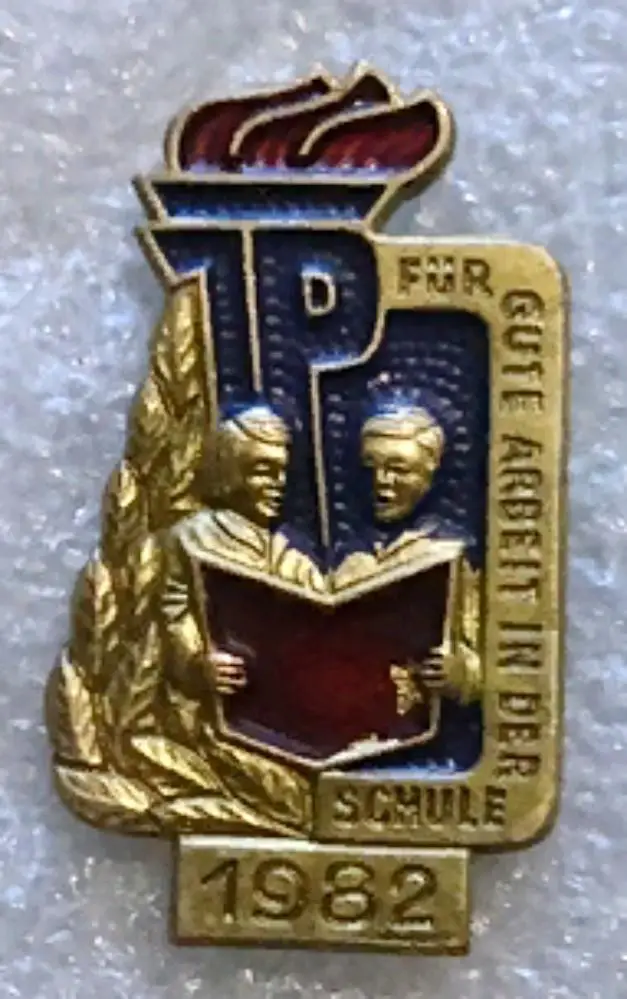 ГДР. ПИОНЕРИЯ. ЮНЫЙ ТЕЛЬМАНОВЕЦ. ЗА ОТЛИЧНУЮ РАБОТУ В ШКОЛЕ 1982