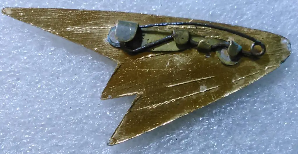 АВИАЦИЯ. ГВФ. АЭРОФЛОТ СССР. НАГРУДНЫЙ ЗНАК СТЮАРДЕССЫ. СЛУЖЕБНЫЙ 1