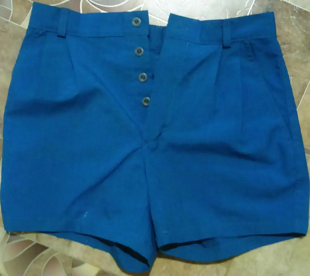 ФОРМЕННЫЕ ШОРТЫ ПИОНЕРА, ПИОНЕРСКОГО ЛАГЕРЯ АРТЕК. 1987 год. карман косой