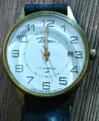 МУЖСКИЕ ЧАСЫ НАРУЧНЫЕ ВЫМПЕЛ. МЕХАНИКА 21 КАМЕНЬ. РАБОЧИЕ